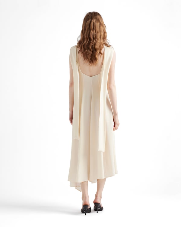 Asymmetrical satin crepe dress Asymmetrical satin crepe dress