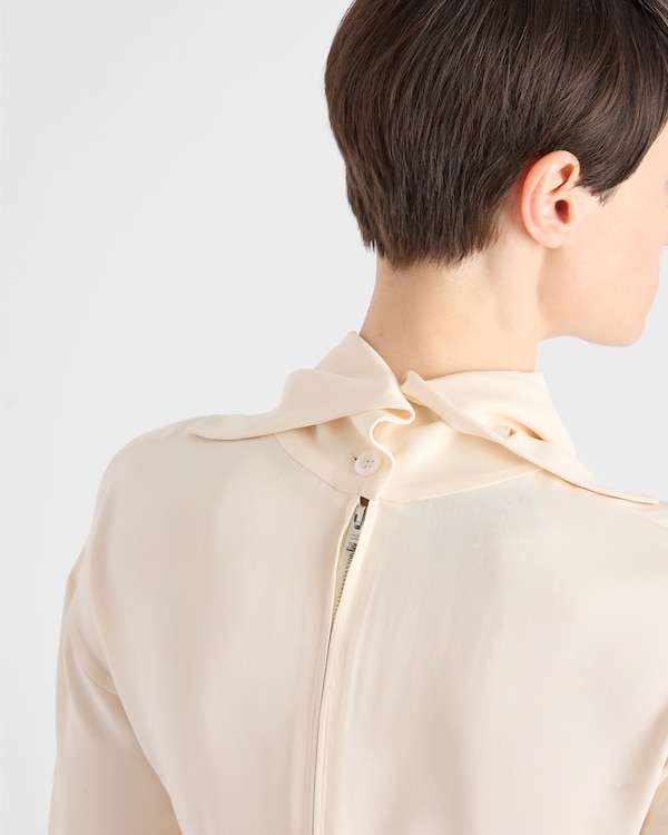 Silk broadcloth midi-dress Silk broadcloth midi-dress