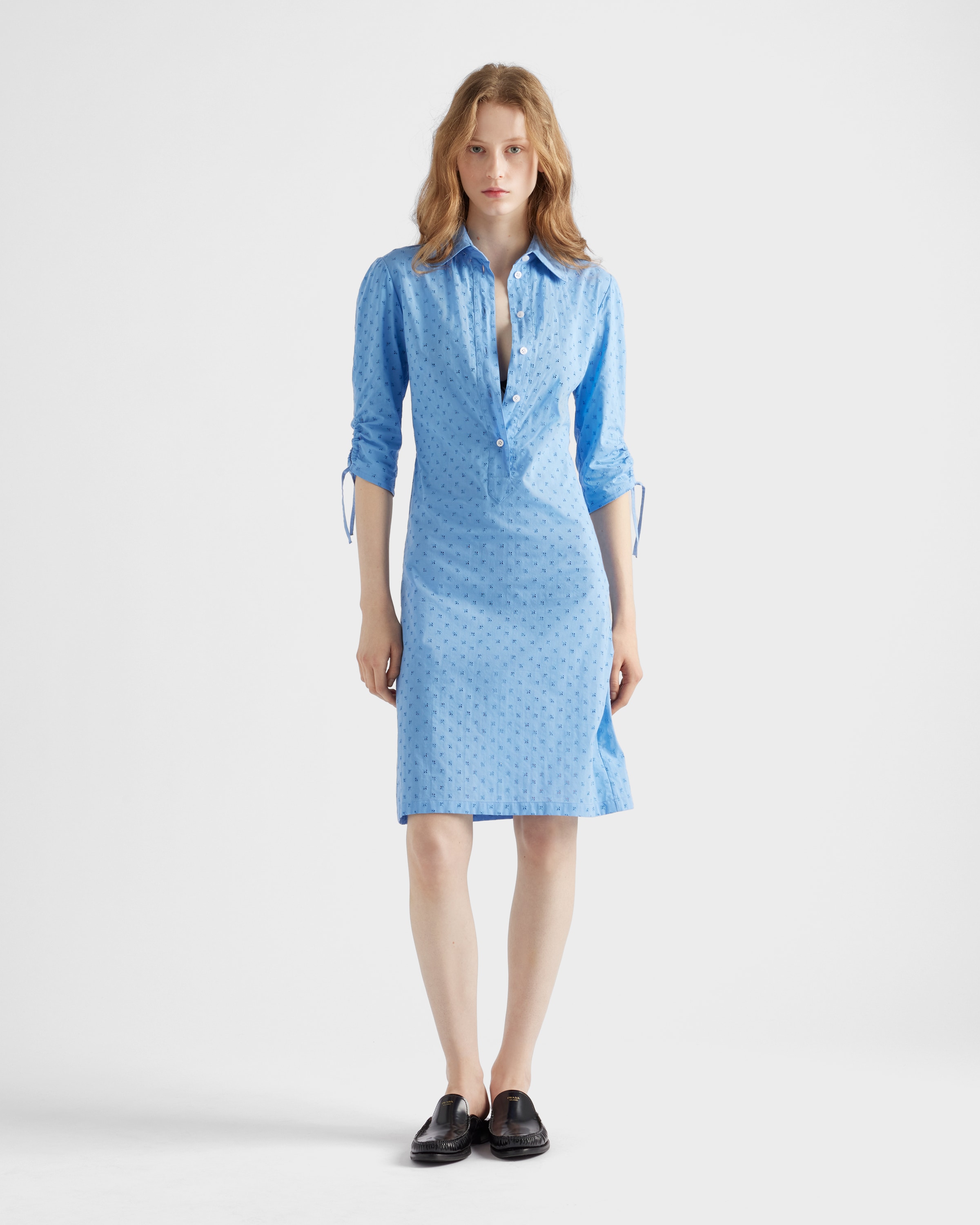 Prada Eyelet Lace Dress