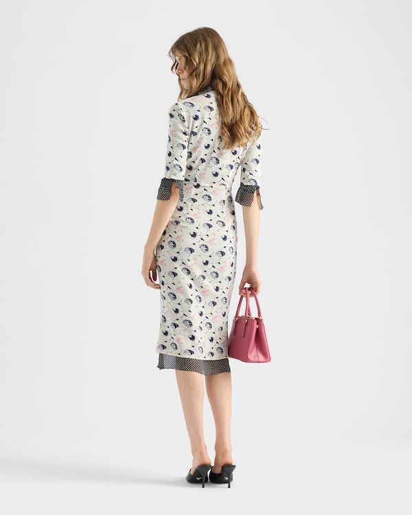 Printed georgette dress - Ivory Printed georgette dress - Ivory