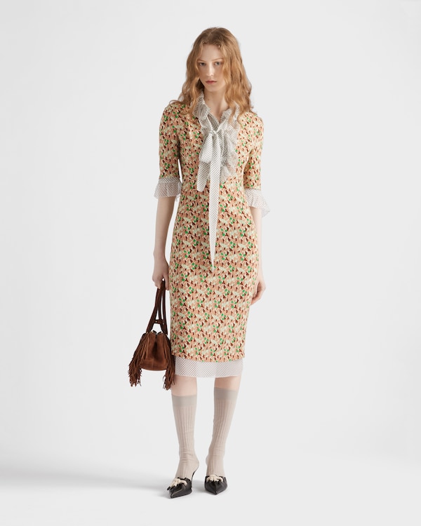 Printed georgette dress Printed georgette dress