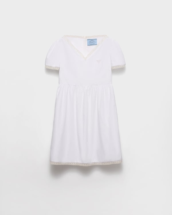 【関税&送料込】Prada Ivory Jersey T-Shirt White Poplin shirt | PRADA