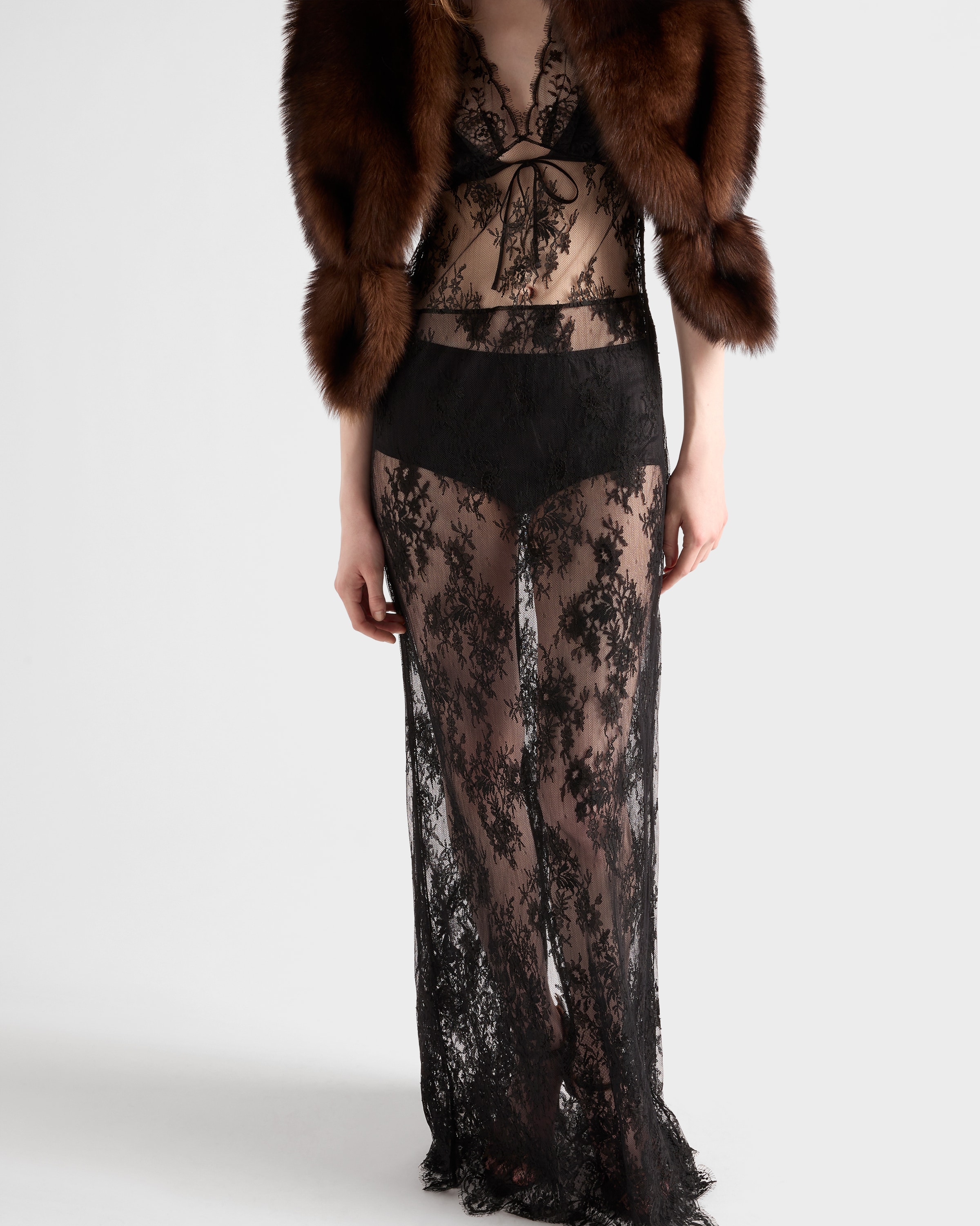 Long lace dress