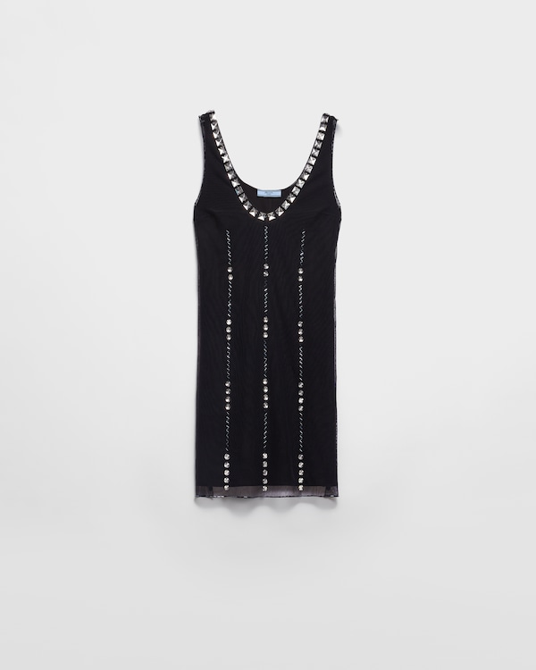ワンピース PRADA SS25 Black wool mini dress (23A11SOOO16BJ F0002) Black Wool dress | PRADA