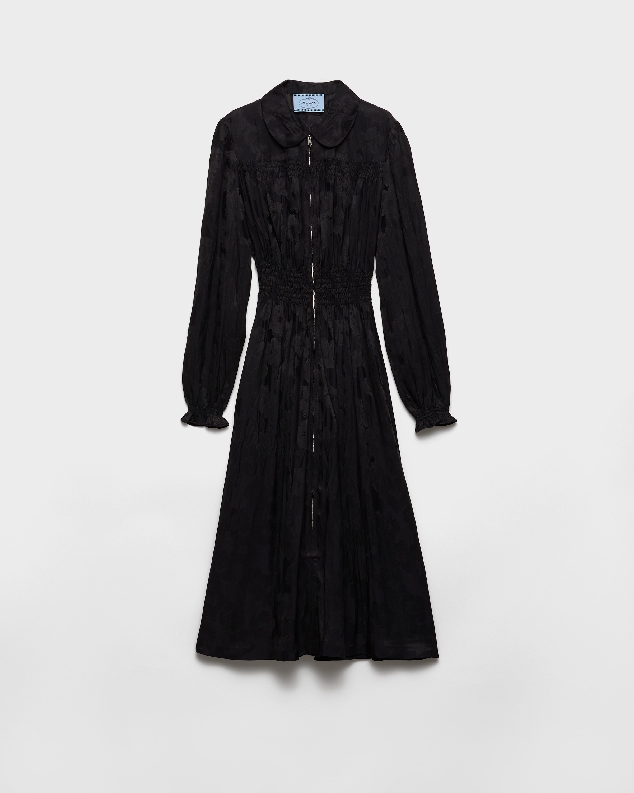 Prada Blumenkleid Aus Jacquard