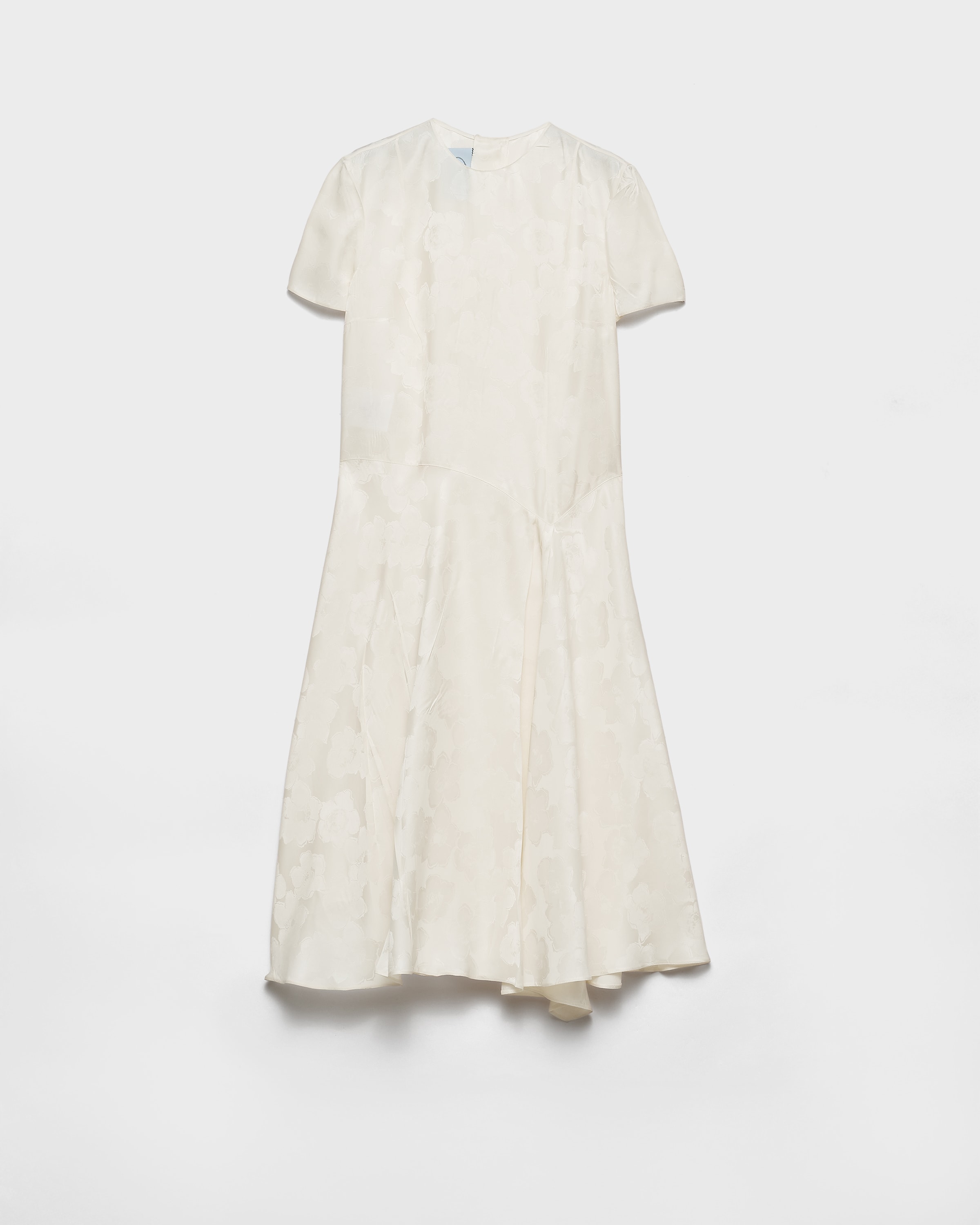 Prada Kleid Aus Jacquard Mit Blumenprint