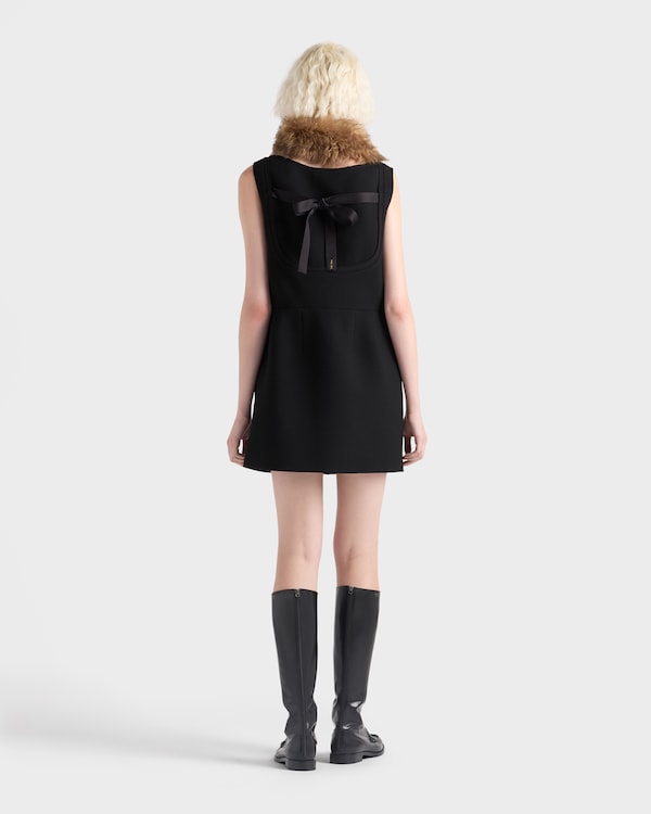 Natté mini-dress - Black Natté mini-dress - Black