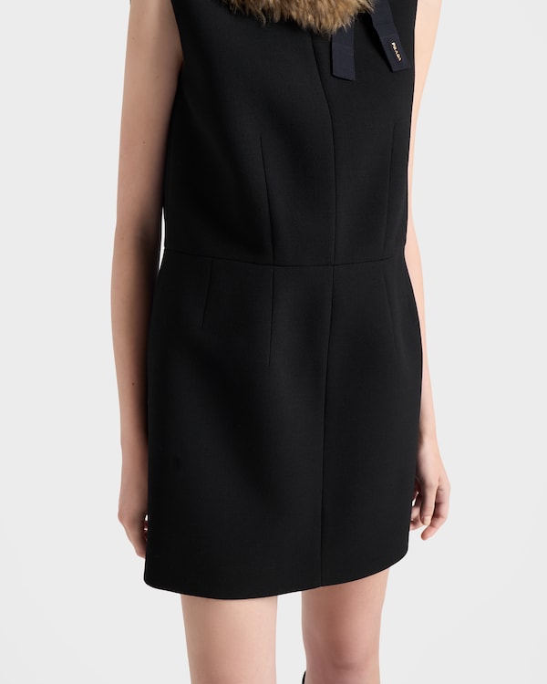 Natté mini-dress - Black Natté mini-dress - Black