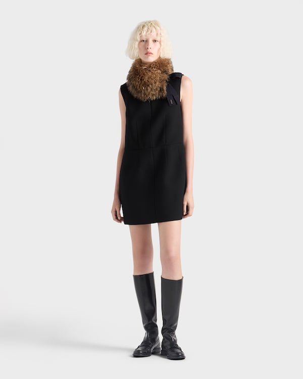 Natté mini-dress - Black Natté mini-dress - Black