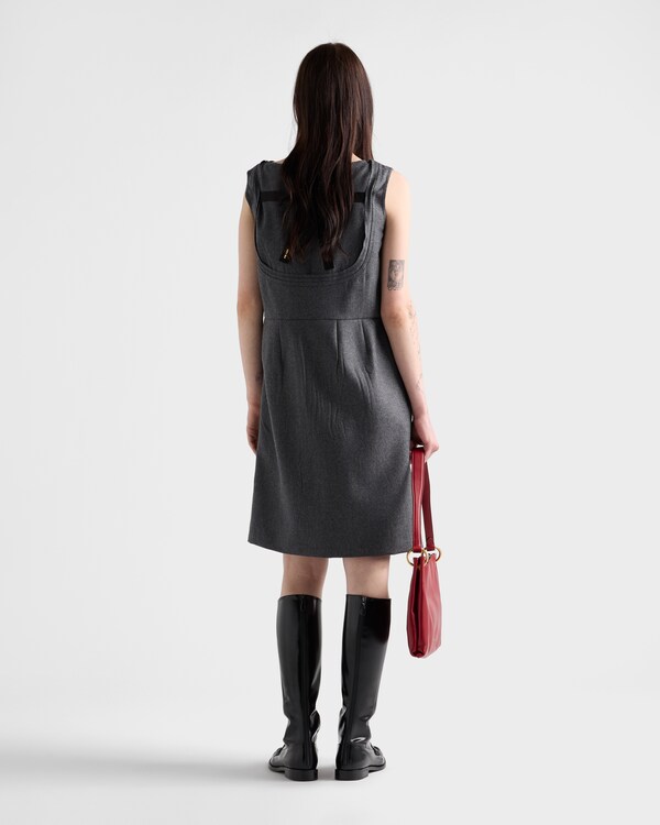 Flannel dress - Slate Gray Flannel dress - Slate Gray