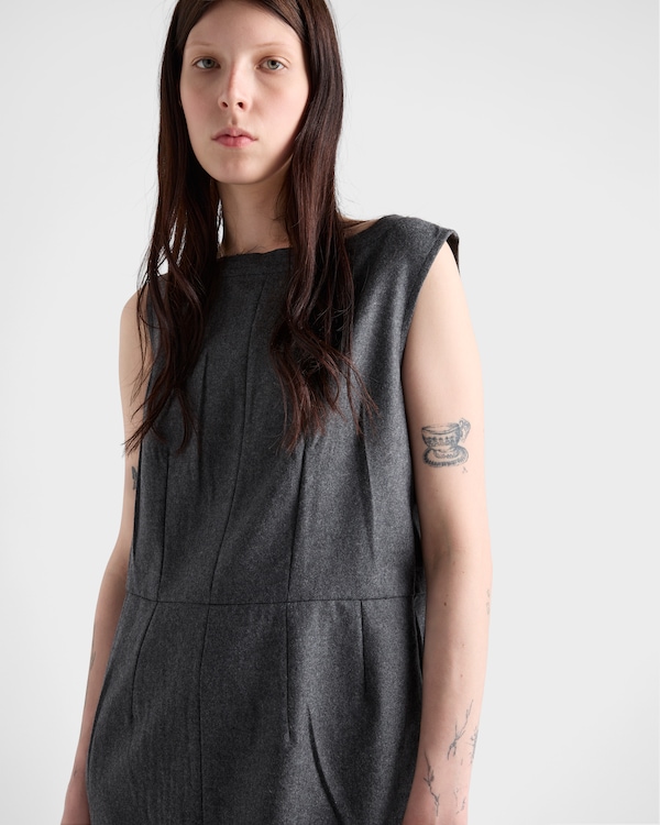 Flannel dress - Slate Gray Flannel dress - Slate Gray