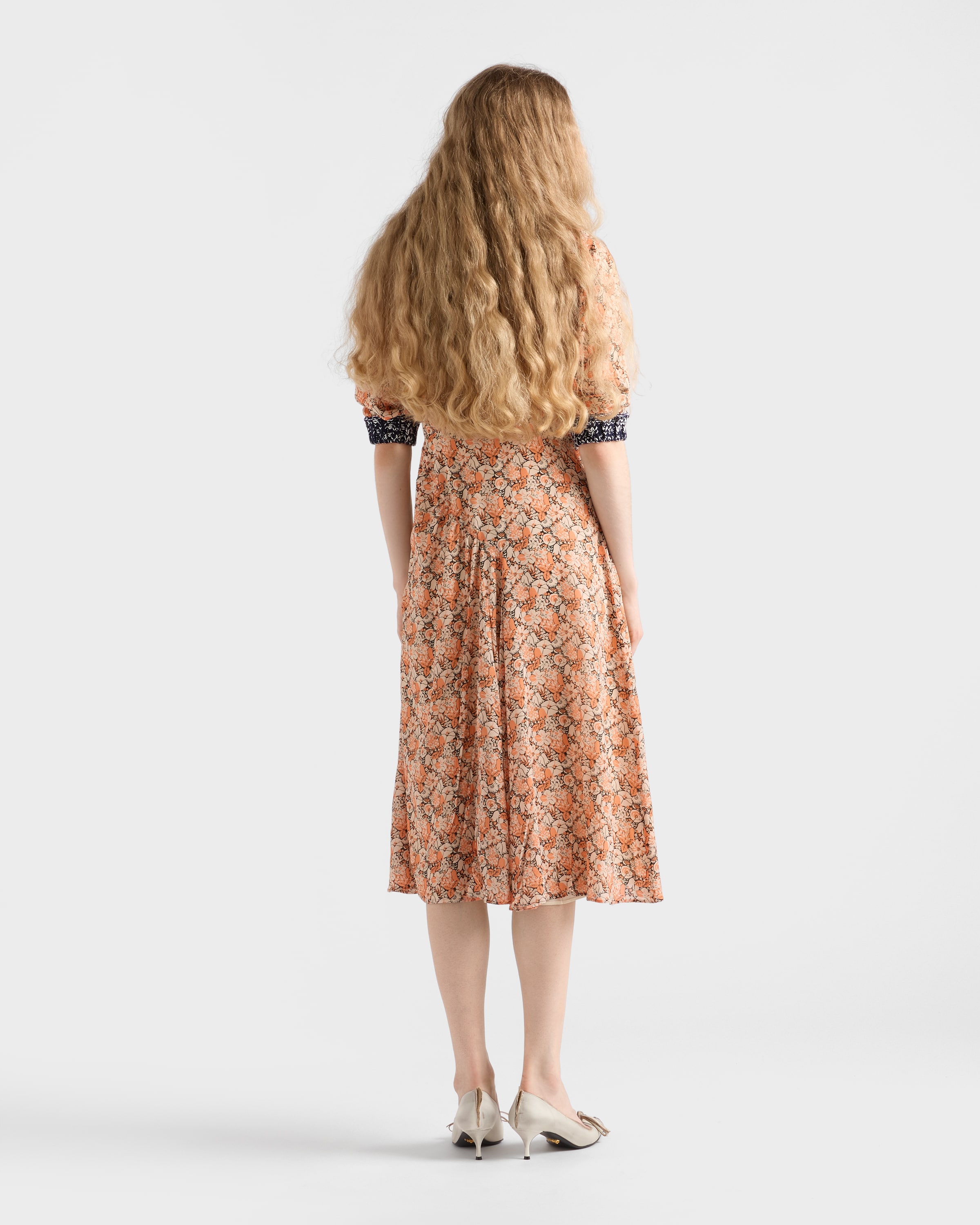 【日本入手困難】プラダ Printed georgette dress ワンピース 日本入手困難】プラダ Printed georgette dress ワンピース