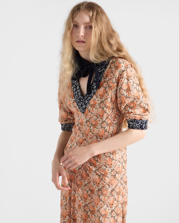 Printed georgette dress Printed georgette dress