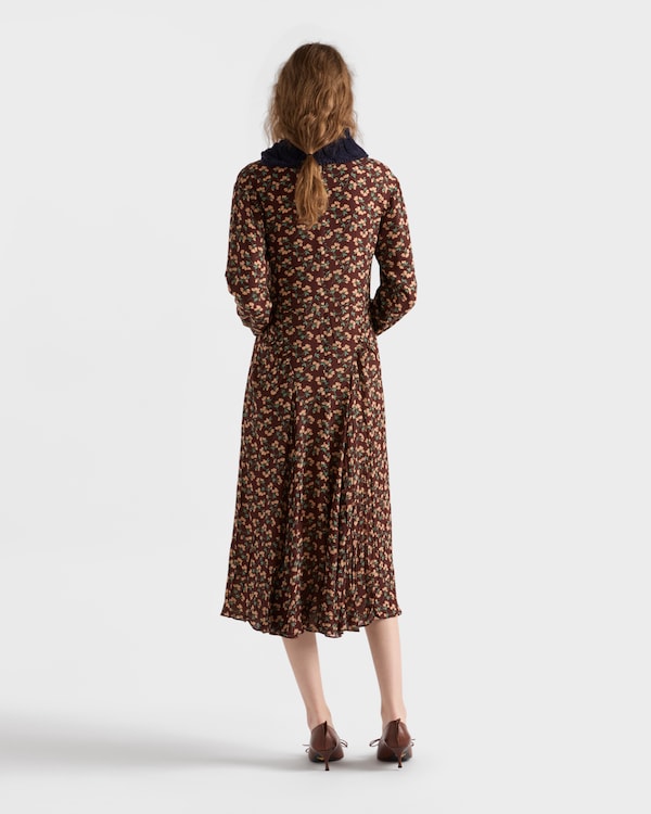 Printed georgette dress - Ebony Printed georgette dress - Ebony