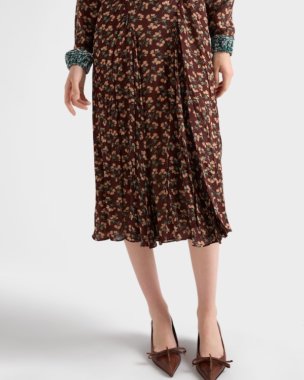 Printed georgette dress - Ebony Printed georgette dress - Ebony