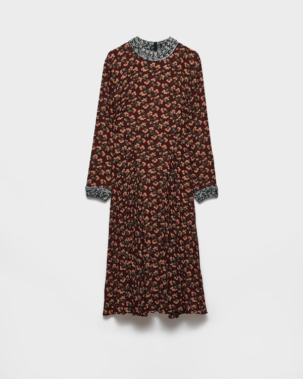 Printed georgette dress - Ebony Printed georgette dress - Ebony