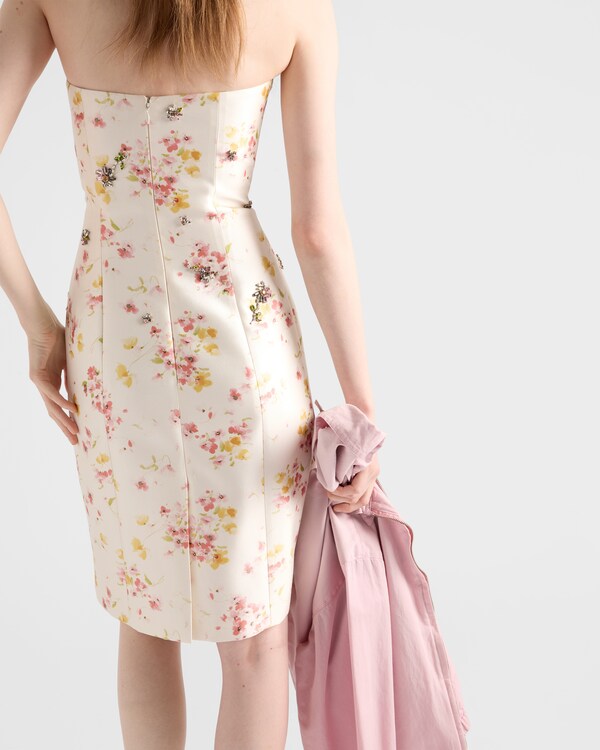 Floral print silk and wool dress Floral print silk and wool dress