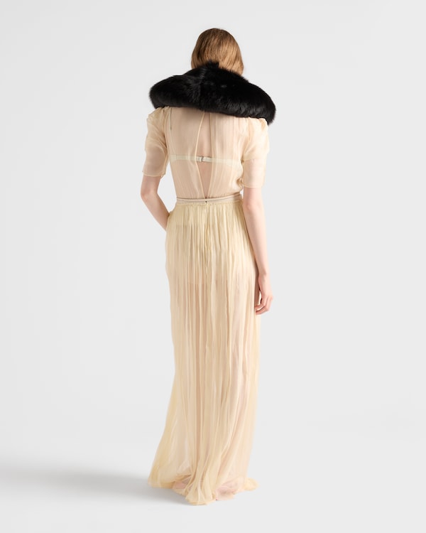 Long silk chiffon dress Long silk chiffon dress