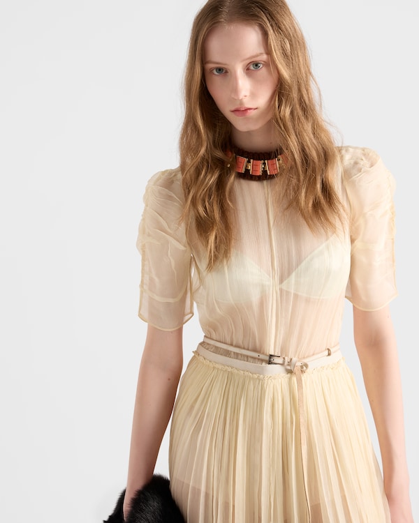 Long silk chiffon dress Long silk chiffon dress