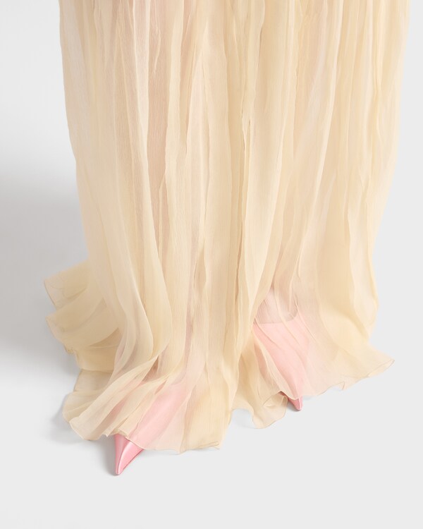 Long silk chiffon dress Long silk chiffon dress