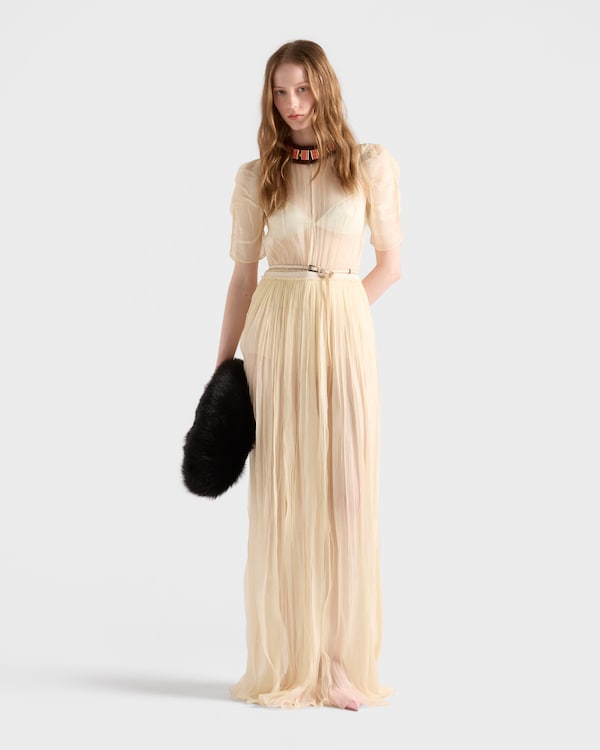 Long silk chiffon dress Long silk chiffon dress