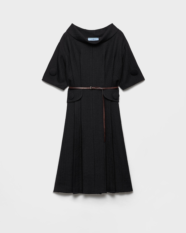 Black Cotton canvas dress | PRADA
