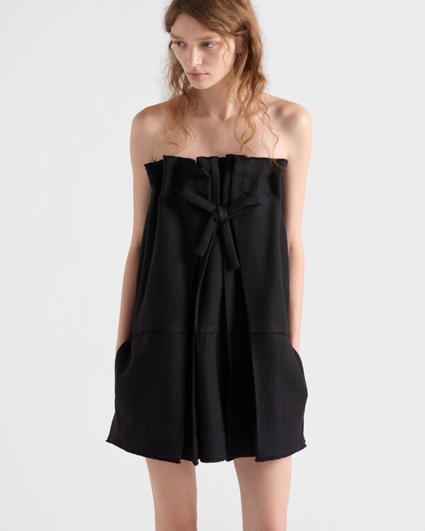 短款人字纹羊毛连衣裙 短款人字纹羊毛连衣裙