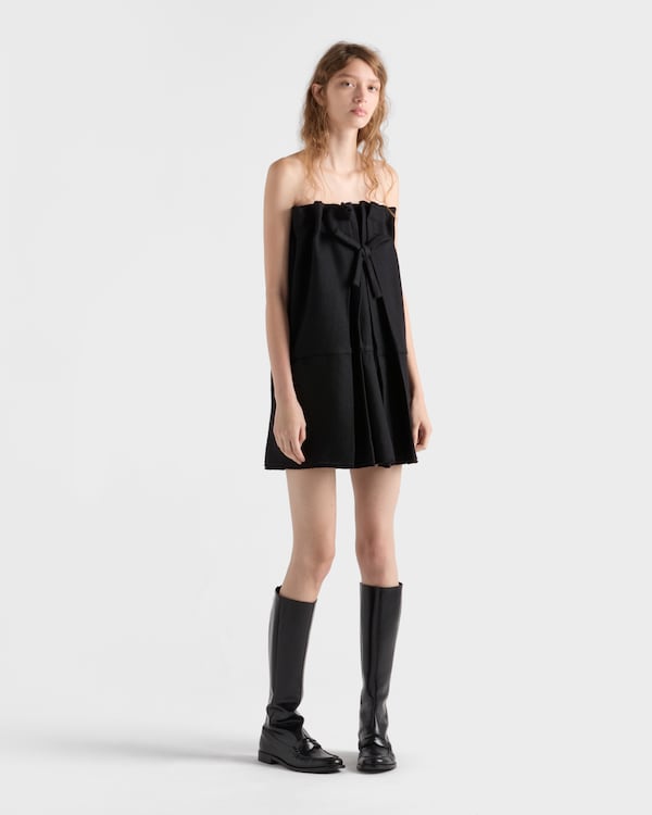 短款人字纹羊毛连衣裙 短款人字纹羊毛连衣裙