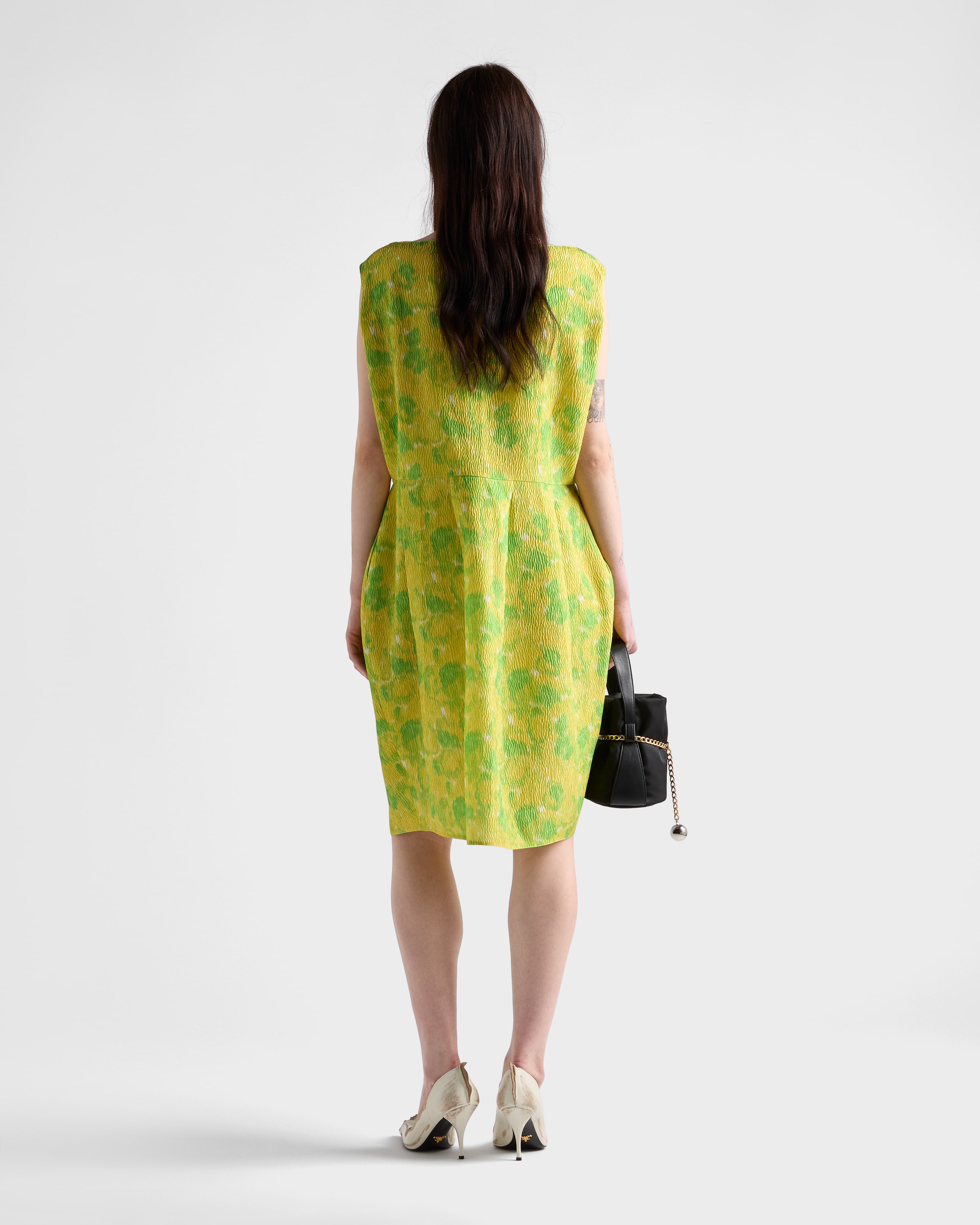 【プラダ・PRADA】Cloquet mini-dress Prada Cloquet mini-dress | Neutrals | FARFETCH BN