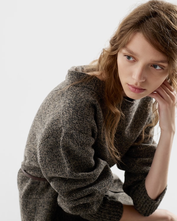 Mouliné wool dress Mouliné wool dress