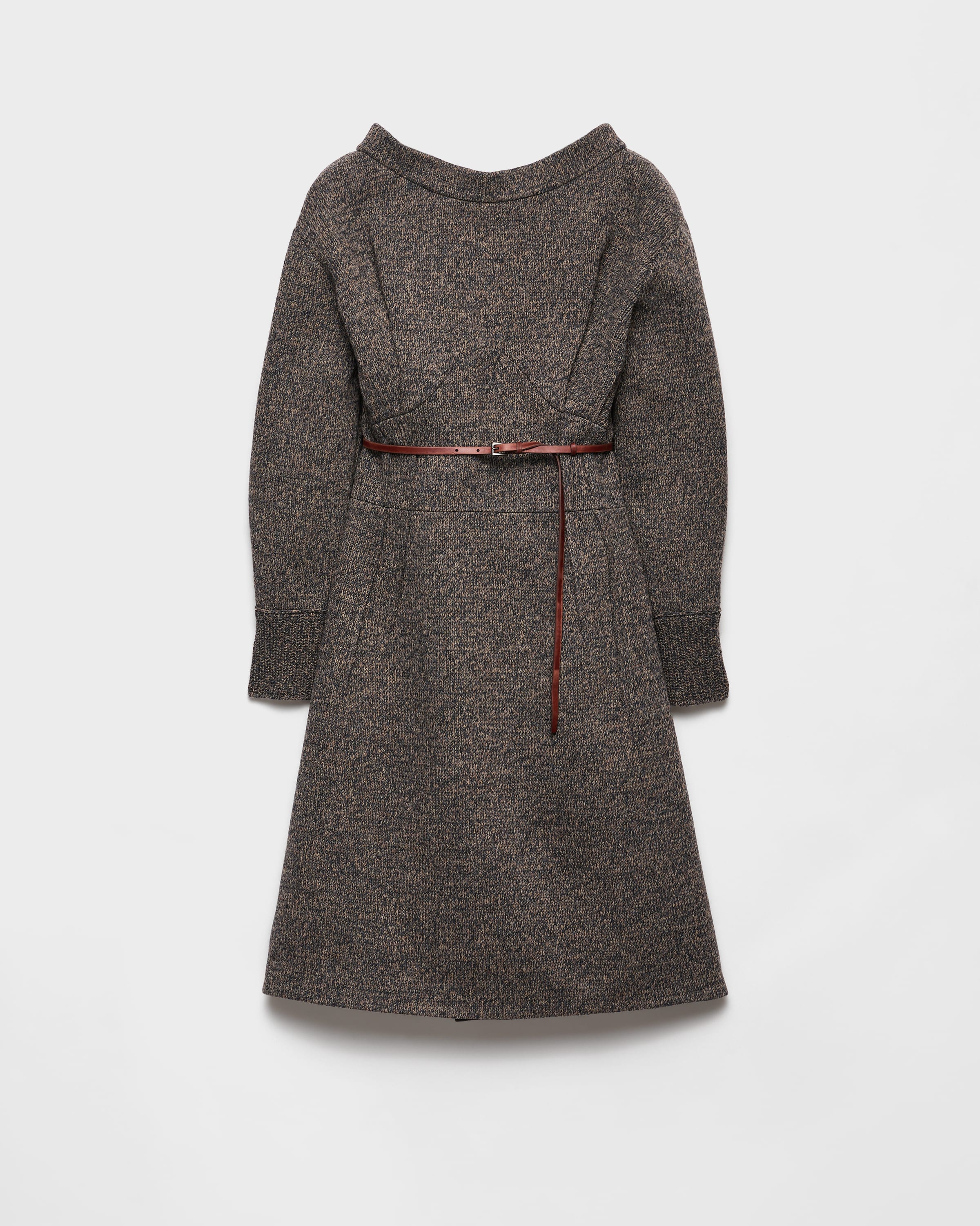 Prada Mouliné Wool Dress