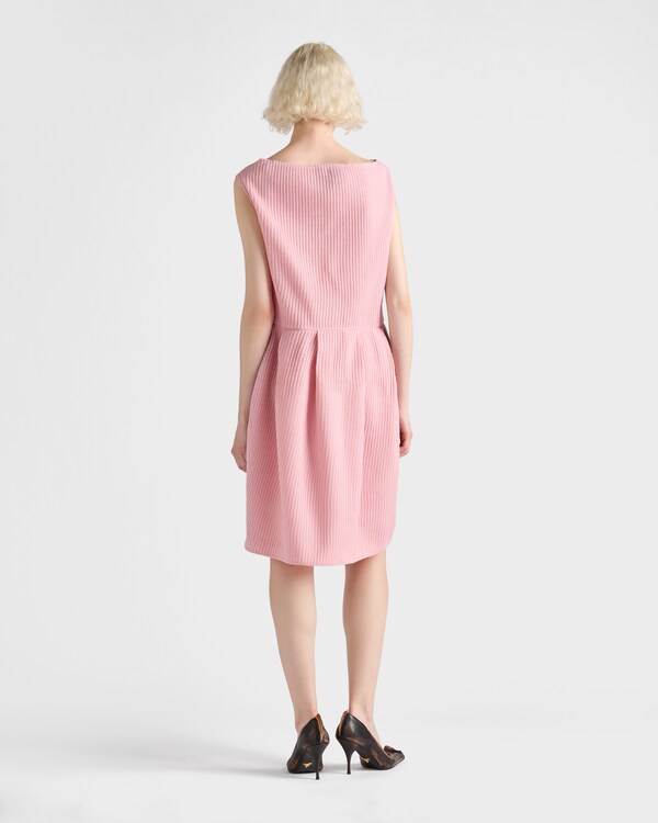 Wool knit dress with bow Wool knit dress with bow