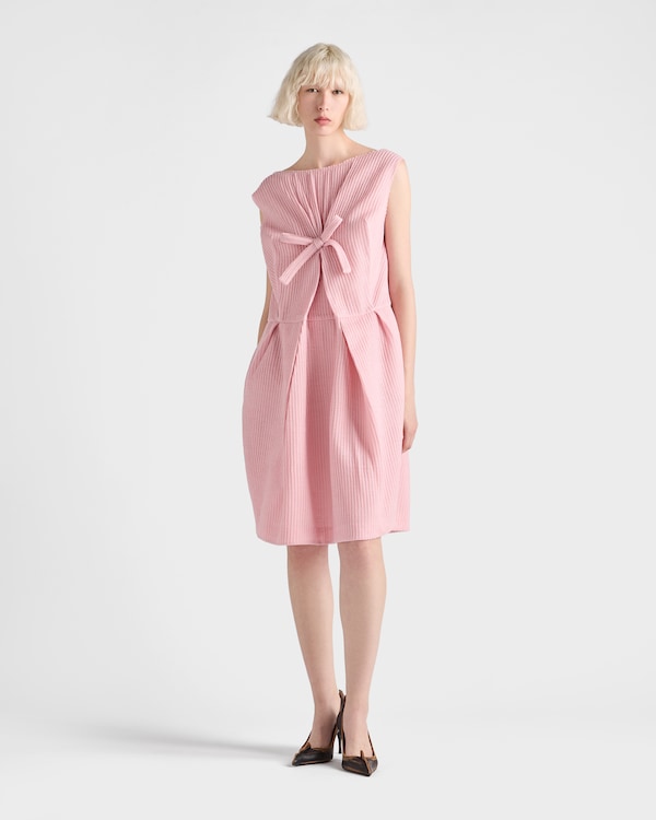 Wool knit dress with bow Wool knit dress with bow