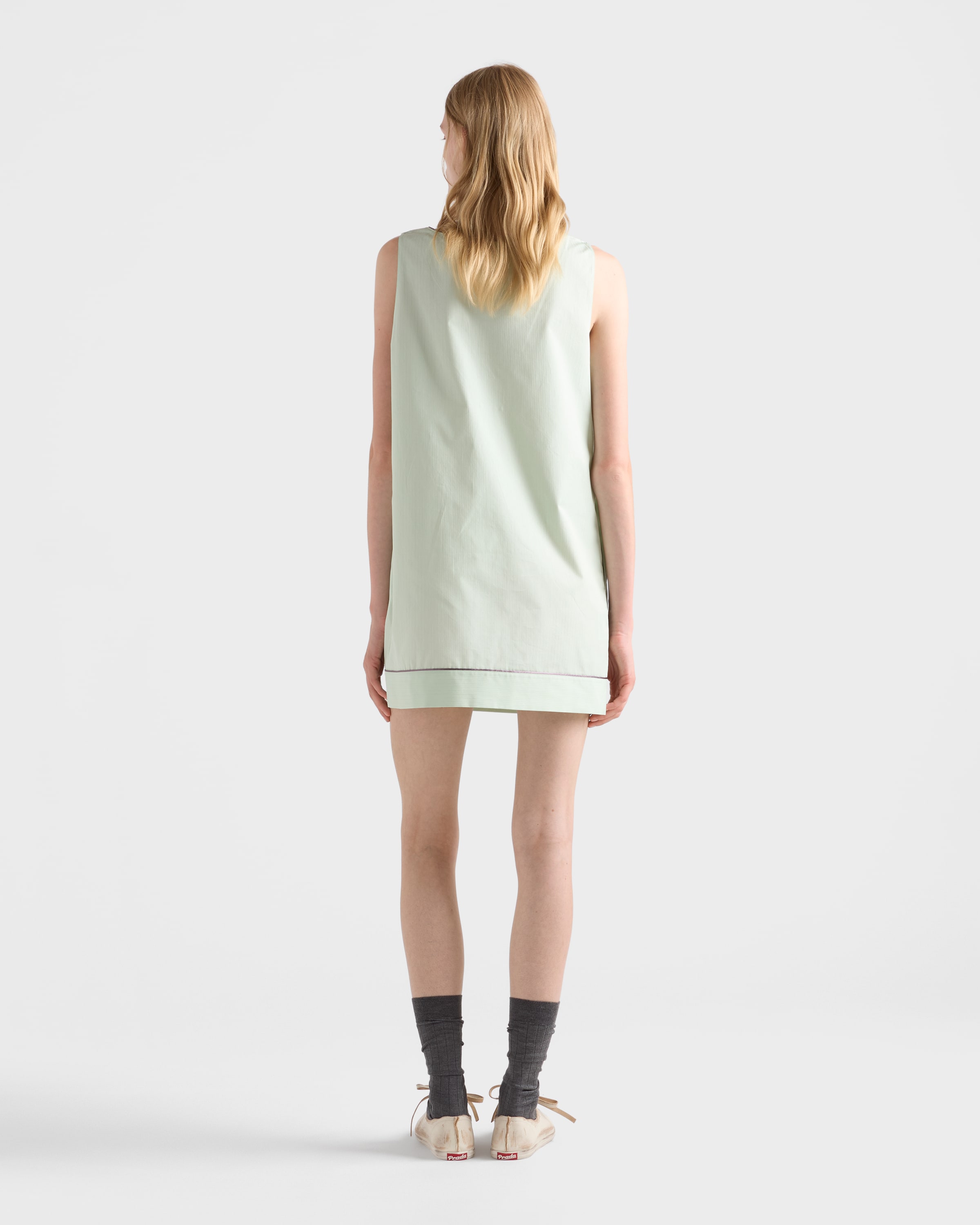 ワンピース PRADA SAND COTTON POLO DRESS Prada Sable Mini Dress | Saks Fifth Avenue
