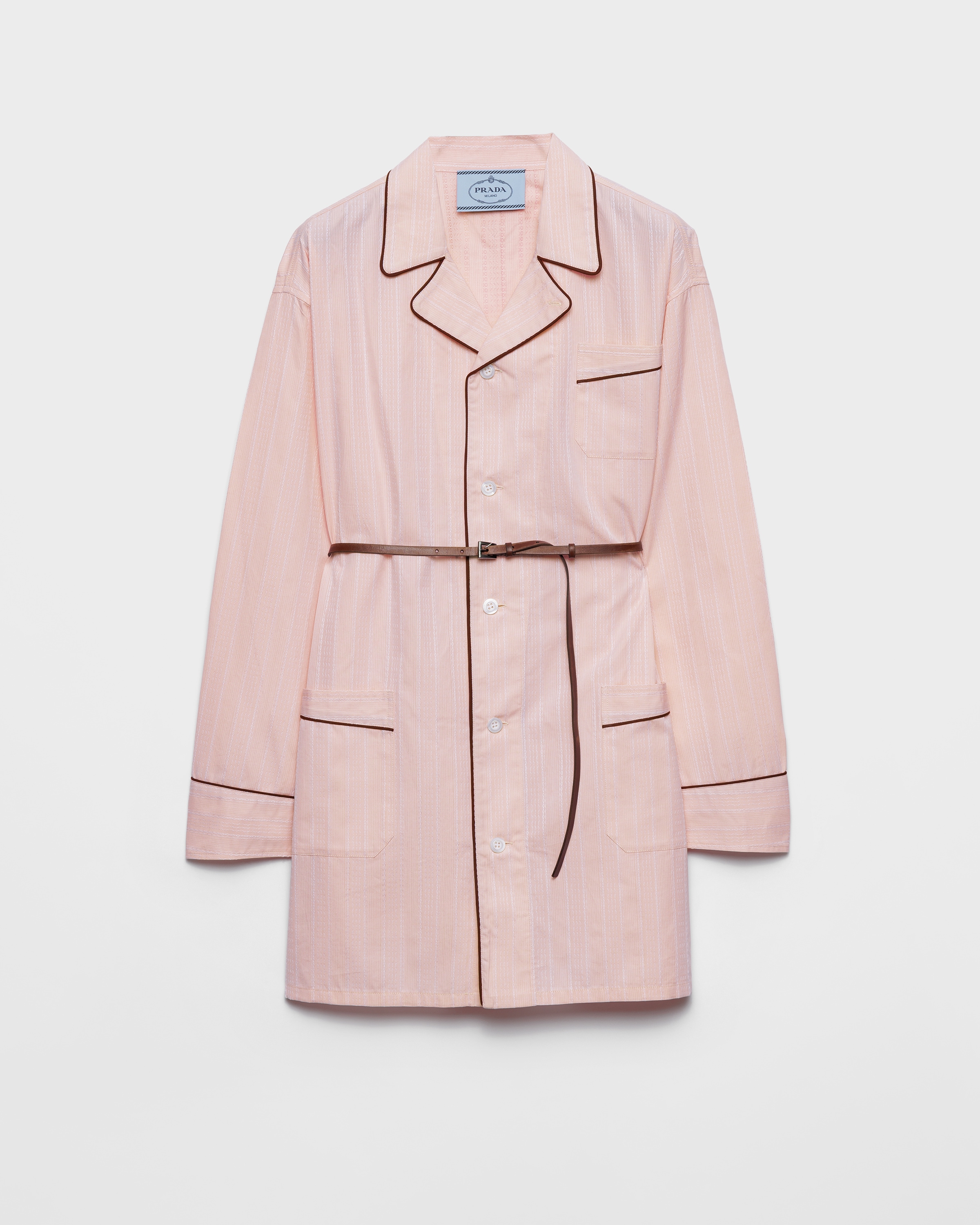 Tシャツ・カットソー [PRADA] Pink Cotton T-Shirt Prada T-Shirts in Pink for Men | Lyst