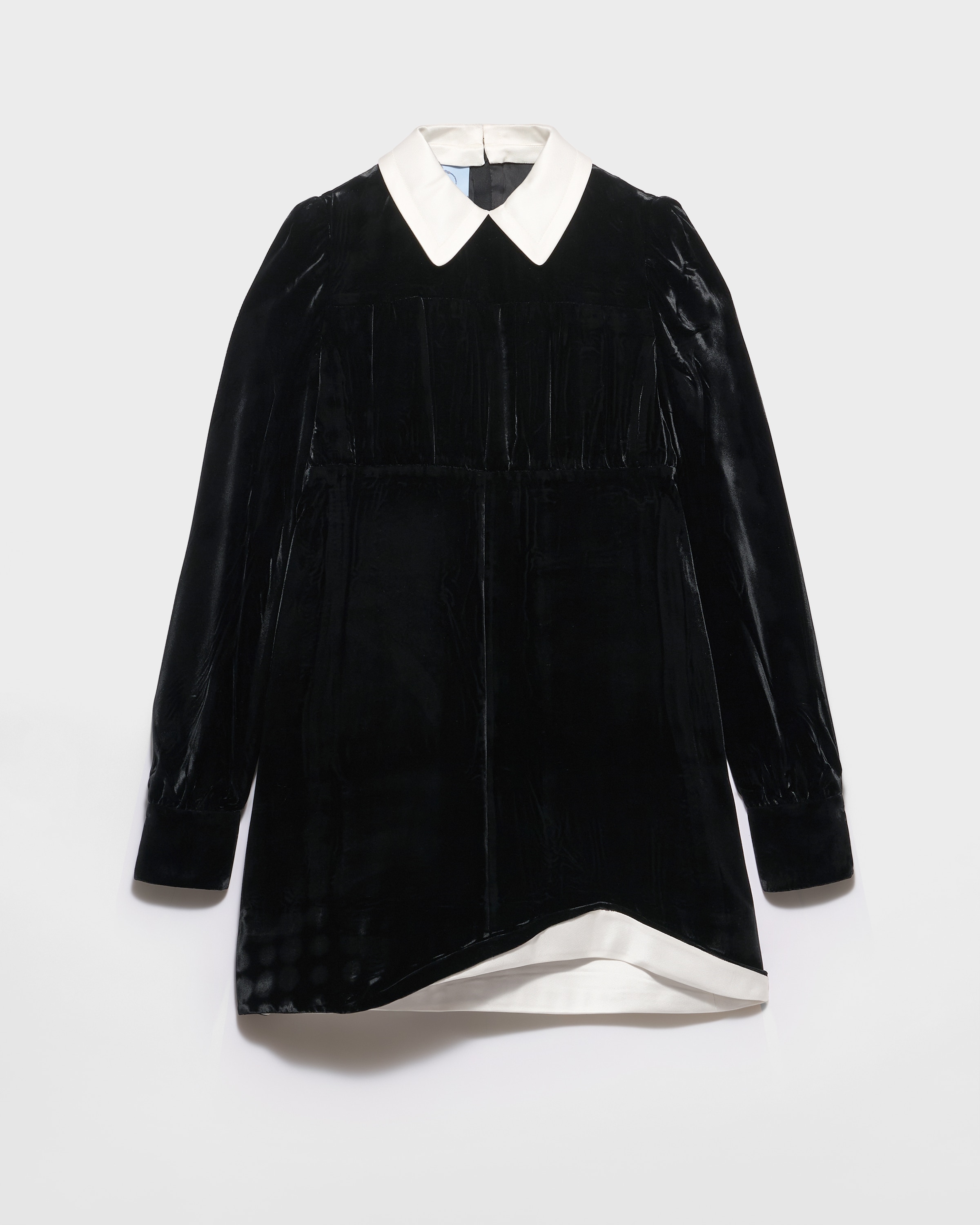 Prada Velvet Mini-dress, Woman, Black, Size 40