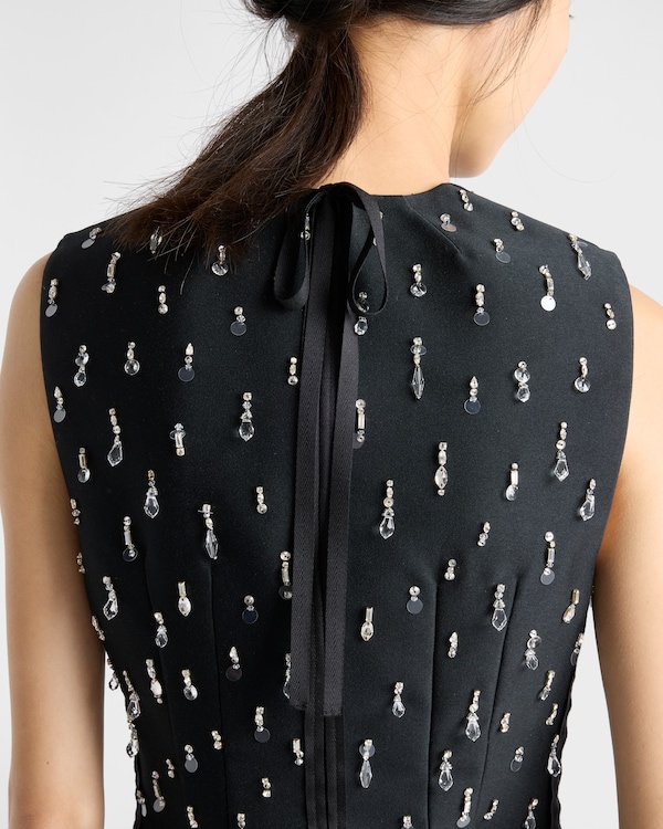 Embroidered scuba dress Embroidered scuba dress