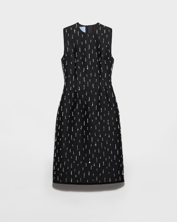 Embroidered scuba dress Embroidered scuba dress