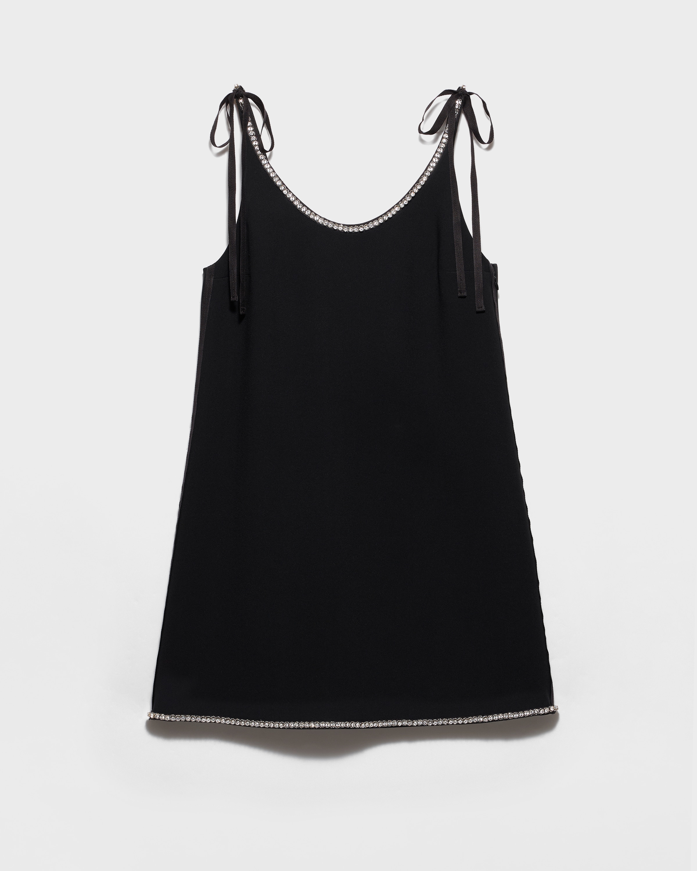 PRADA プラダ Sable dress サブレドレス キャミソール付ロングワンピース ブラック P3J03 Prada Sablé Dress | Saks Fifth Avenue