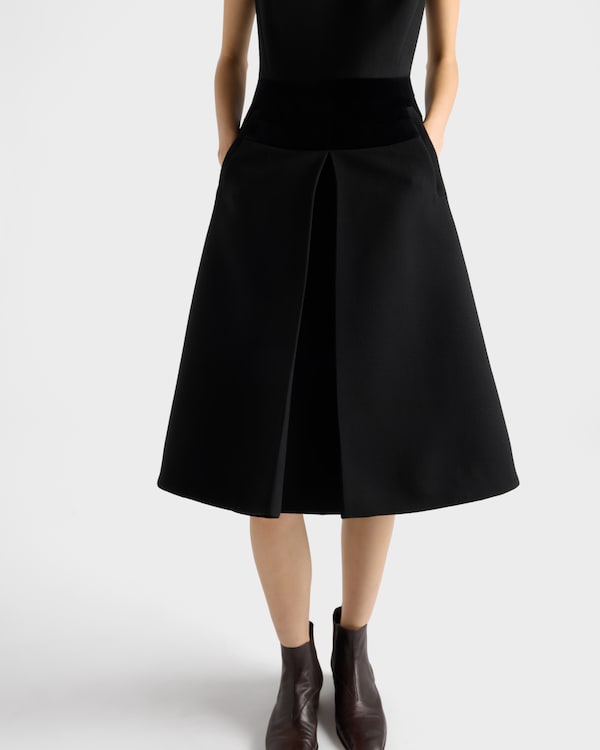 Natté fabric dress - Black Natté fabric dress - Black