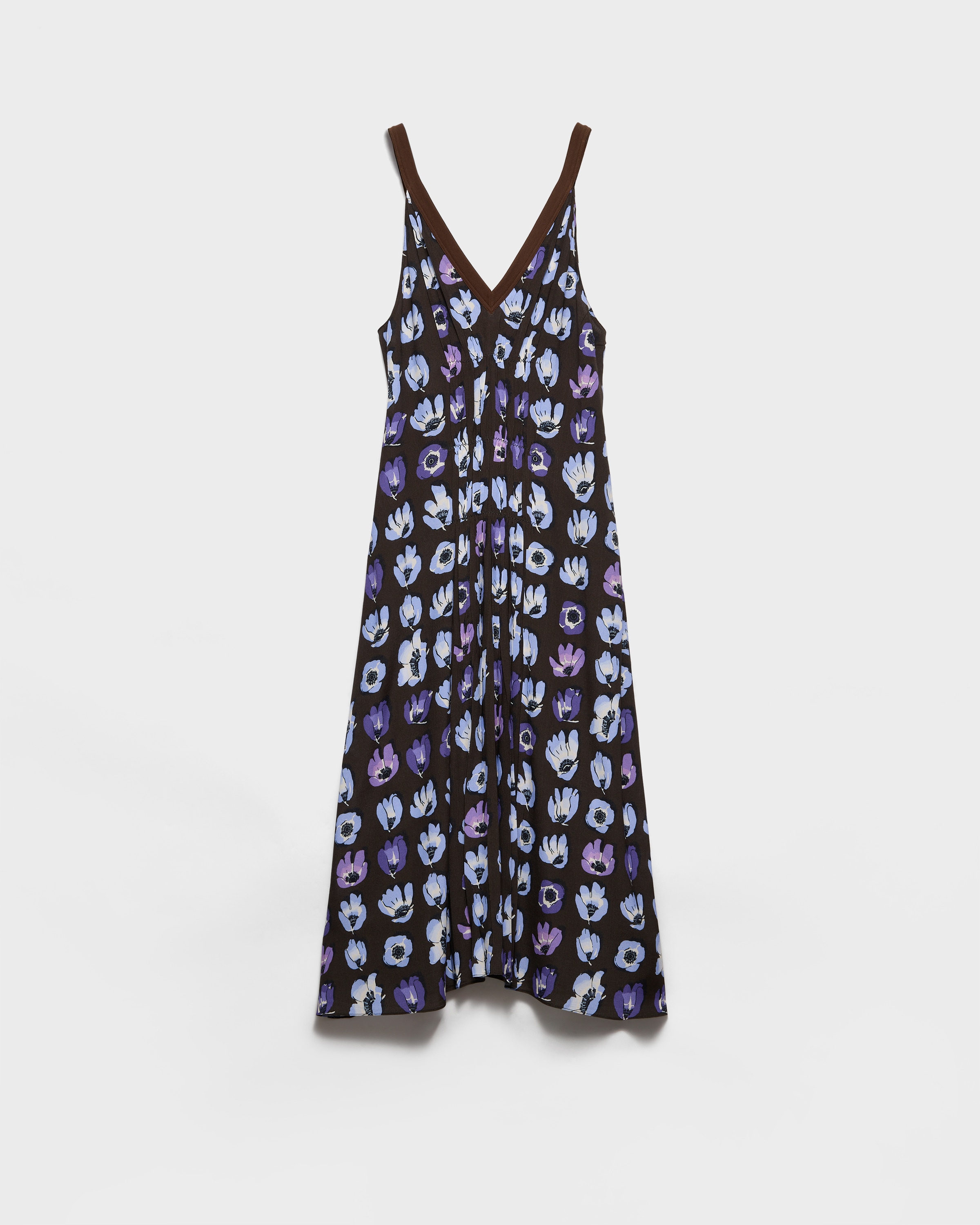 Floral print marocain dress