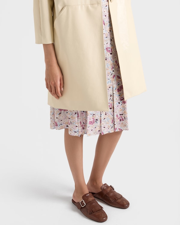 Floral print georgette dress - Mauve Floral print georgette dress - Mauve