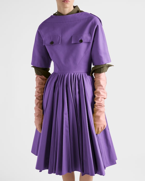 Chino dress - Cyclamen Chino dress - Cyclamen