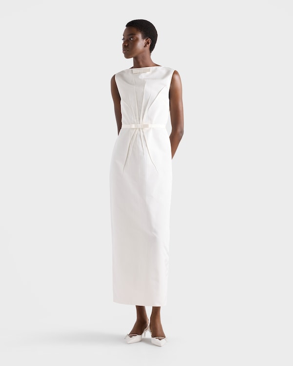 Faille dress - White Faille dress - White