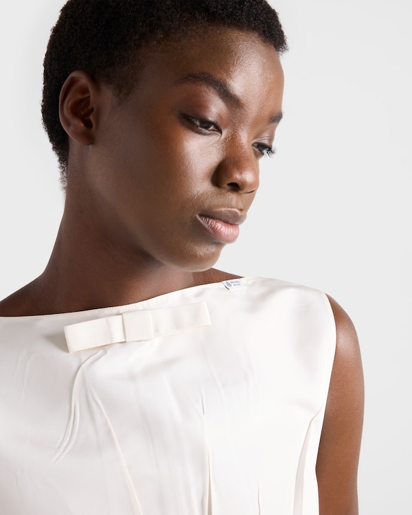 Faille dress - White Faille dress - White