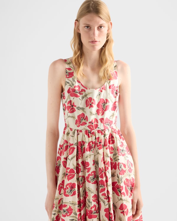 Soft poplin dress - Red Soft poplin dress - Red
