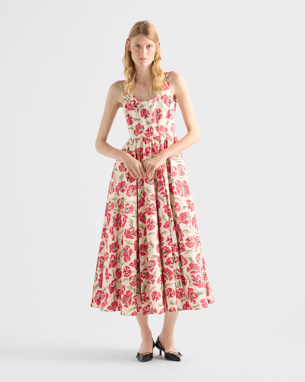 Soft poplin dress - Red Soft poplin dress - Red