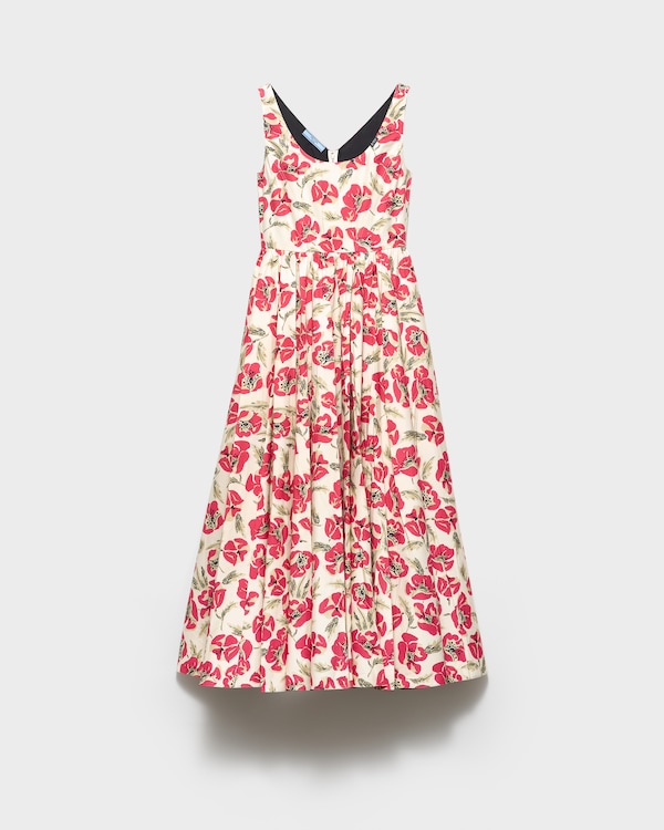 Soft poplin dress - Red Soft poplin dress - Red