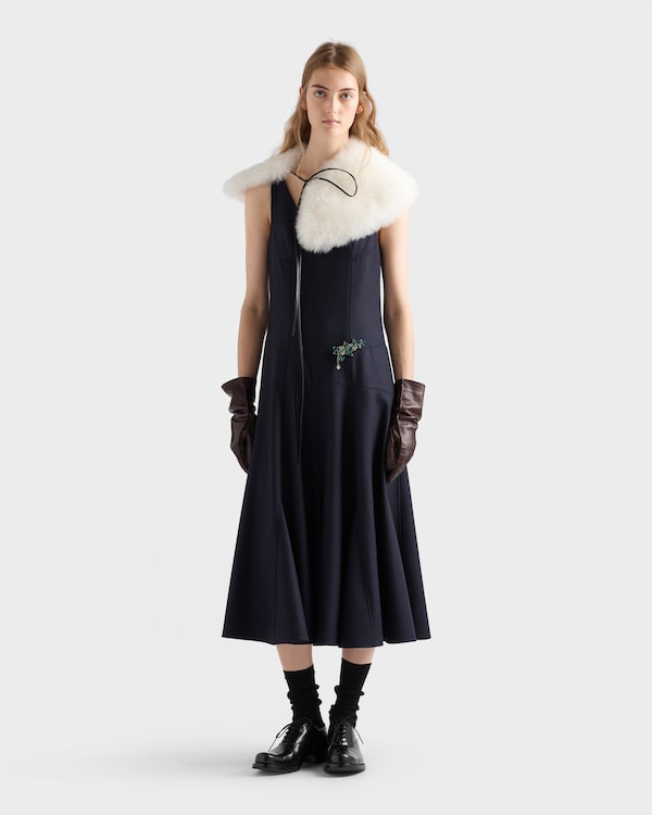 Re-Wool dress - Navy Re-Wool dress - Navy