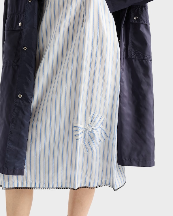Striped dress with bow - Sapphire Blue Striped dress with bow - Sapphire Blue
